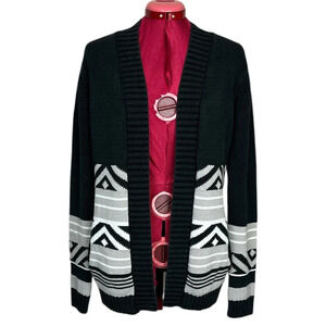 Firefly long sleeve cotton blend cardigan